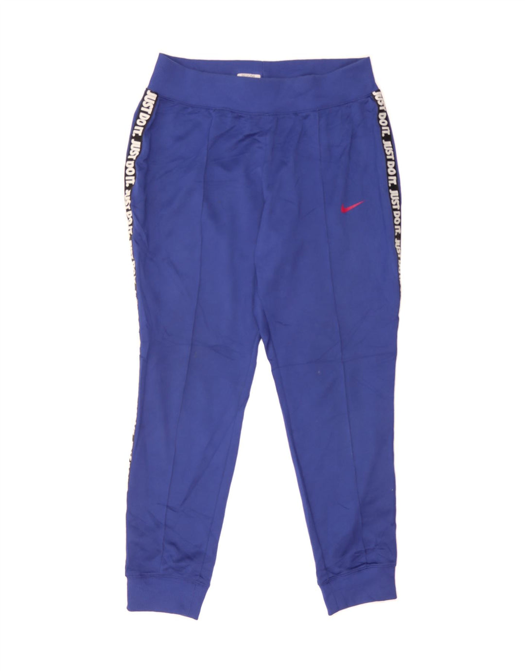 NIKE Womens Graphic Tracksuit Trousers Joggers UK 14 Large  Blue Polyester Vintage Nike and Second-Hand Nike from Messina Hembry 