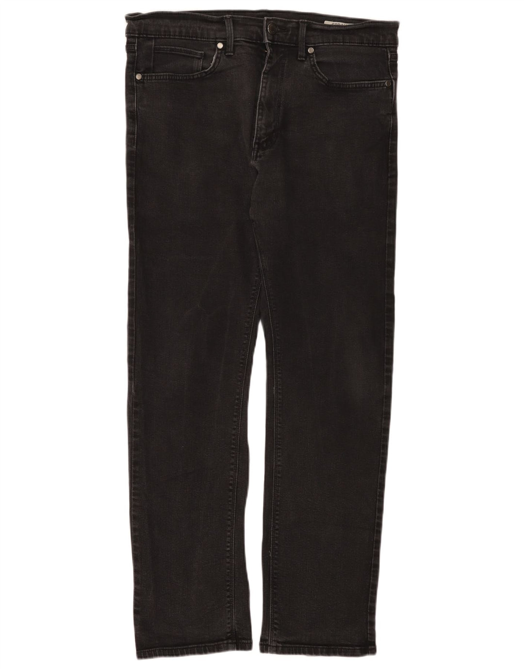 Мужские прямые джинсы Marks & Spencer W34 L31, черный хлопок