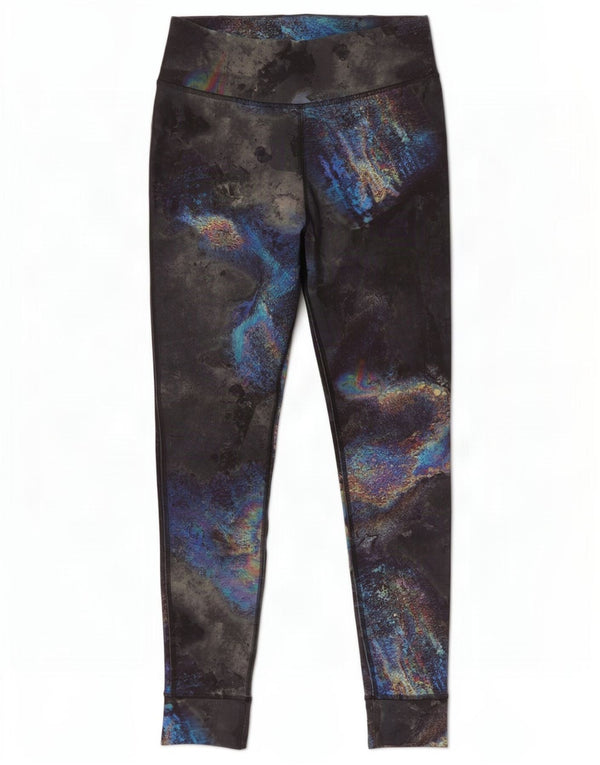 Женские леггинсы Reebok UK 12 Medium Black Tie Dye