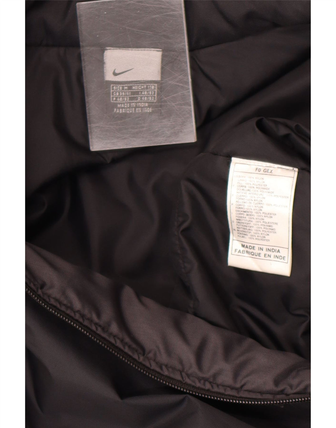 Мужская ветровка Nike, средний черный нейлон
