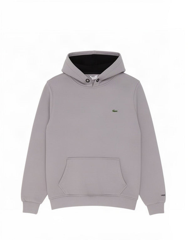 Мужской джемпер с капюшоном Lacoste, размер 3, маленький, фиолетовый, хлопок