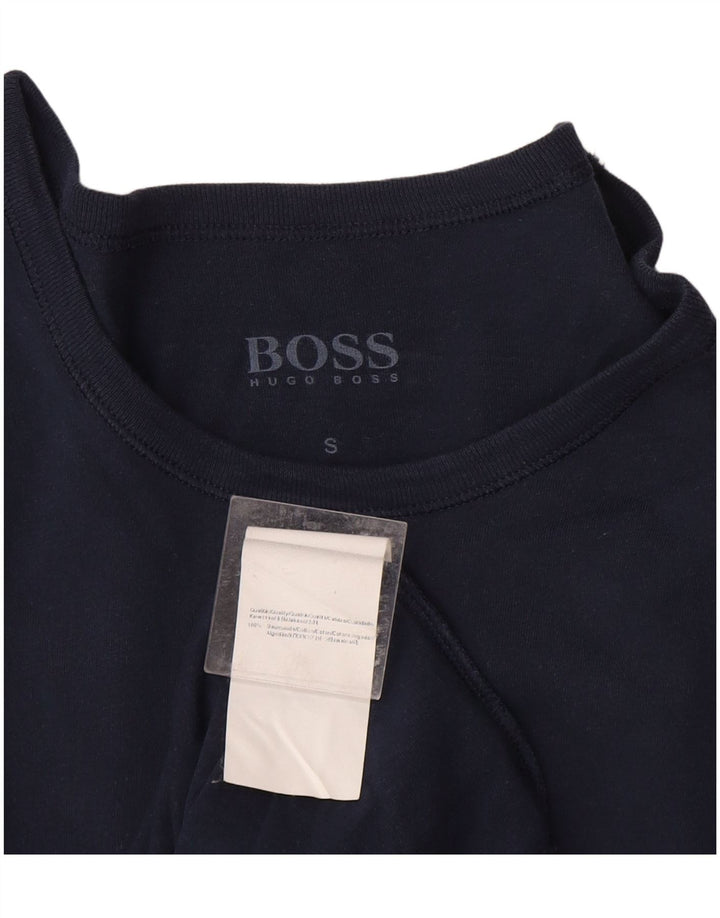 Мужская футболка Hugo Boss, маленький темно-синий хлопок