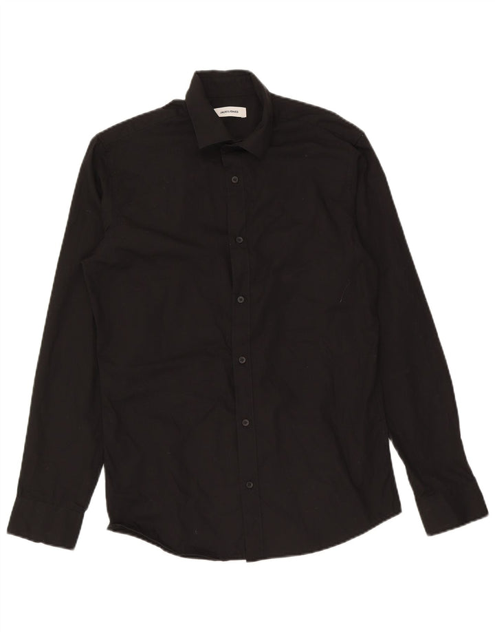 Мужская рубашка Jack & Jones, маленькая черная, хлопок