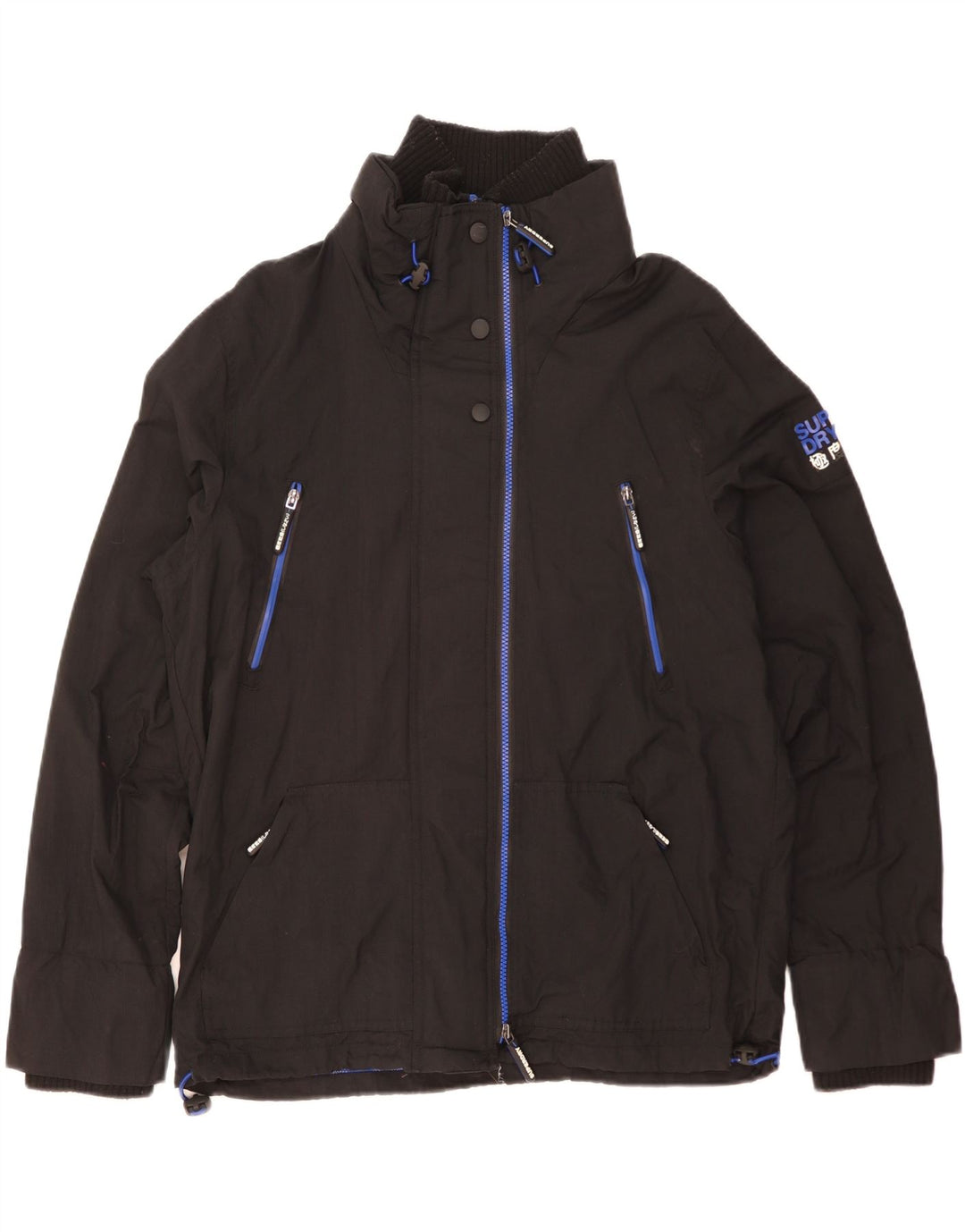 Мужская дождевик SUPERDRY The Wind Attacker с рисунком UK 44 2XL, черный нейлон