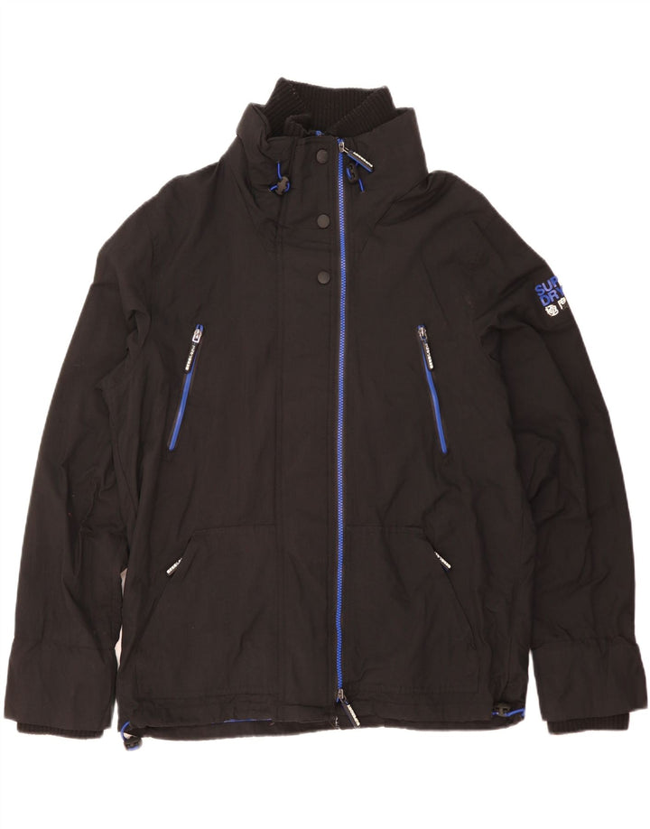 Мужская дождевик SUPERDRY The Wind Attacker с рисунком UK 44 2XL, черный нейлон