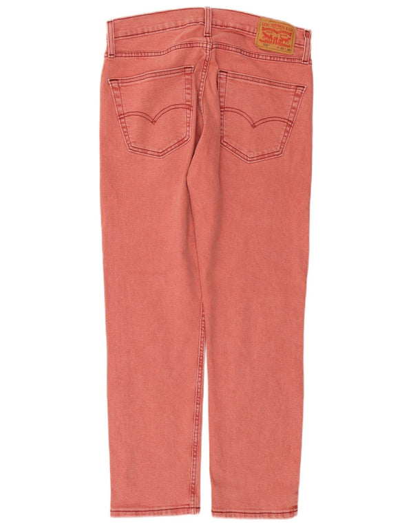 Мужские зауженные джинсы Levi's 502 W32 L30, розовый хлопок