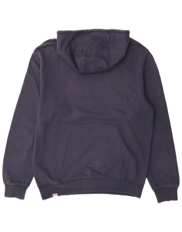 The North Face Mens Graphic Hoodie Jumper Large Navy Blue Cotton Sports