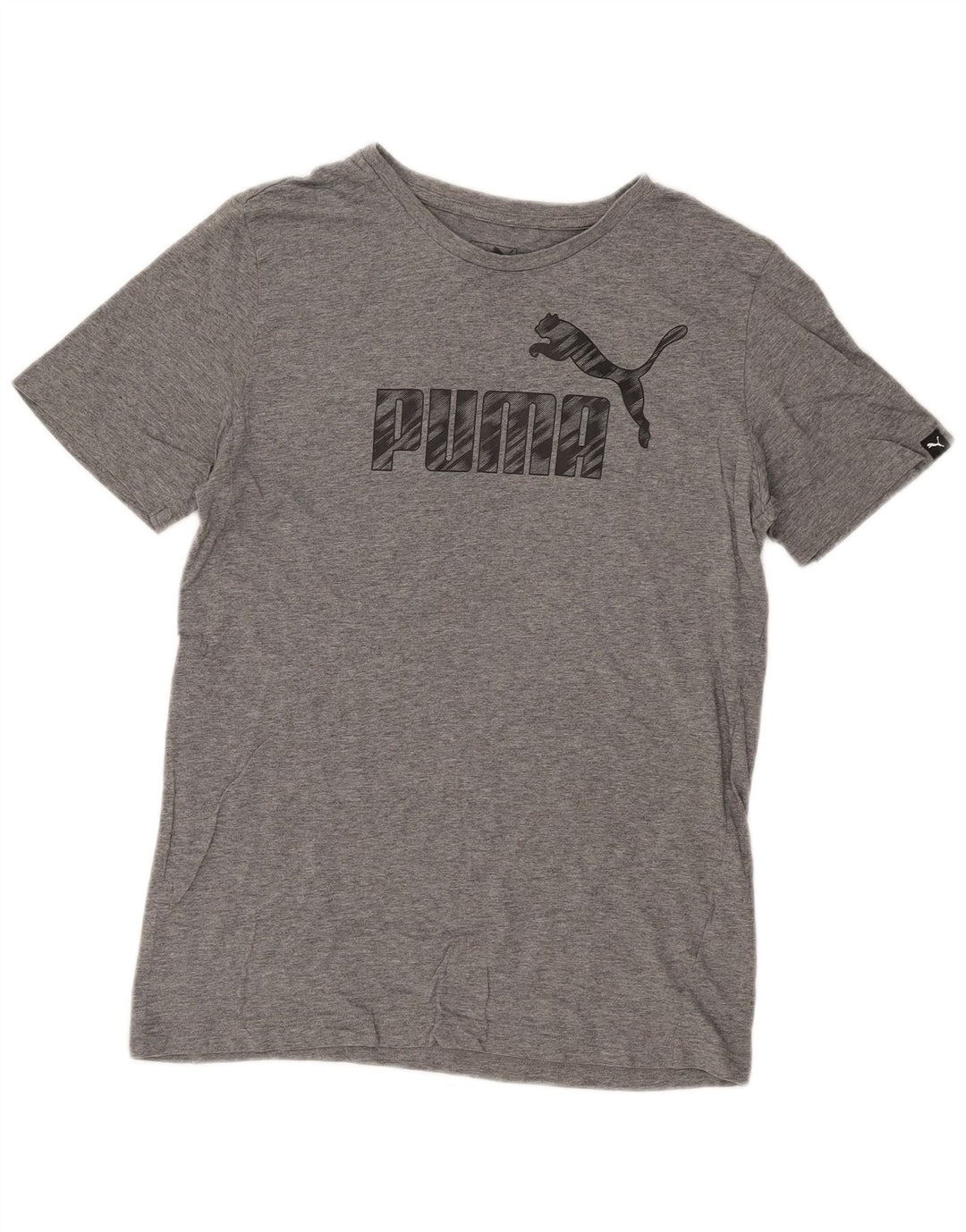 Мужская футболка с рисунком Puma, маленькая, серая