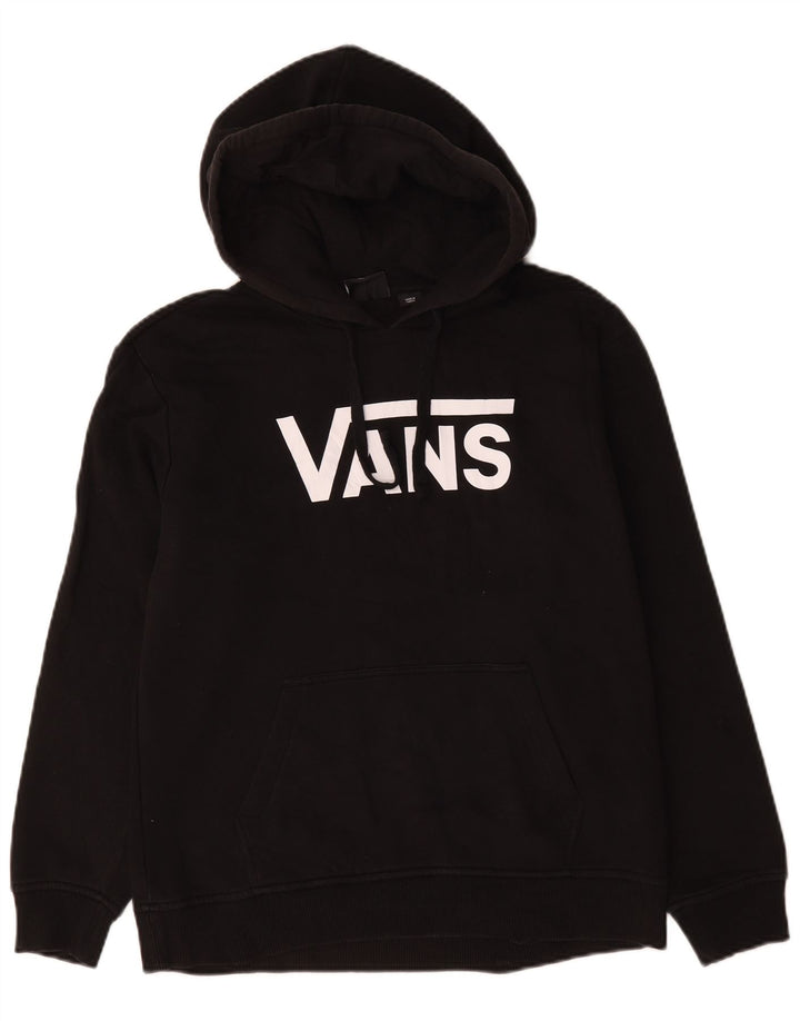 Мужской джемпер с капюшоном Vans, черный, хлопковый, среднего размера