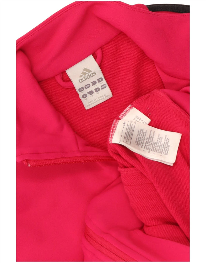 Женский спортивный костюм Adidas Top Jacket UK 16, большой розовый полиэстер