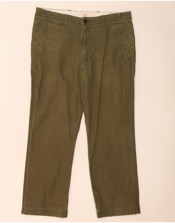 Мужские прямые брюки-чиносы Dockers W34 L27, хлопок цвета хаки