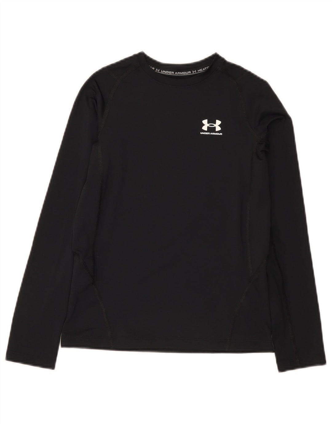Топ Under Armour Heat Gear для мальчиков, длинный рукав, 9–10 лет, средний черный