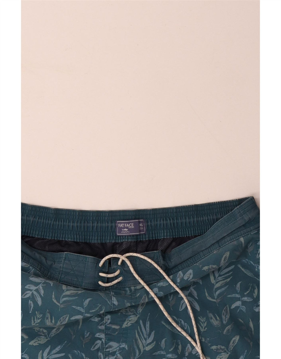 Мужские шорты для плавания FAT FACE XL, синие, полиэстер с цветочным принтом