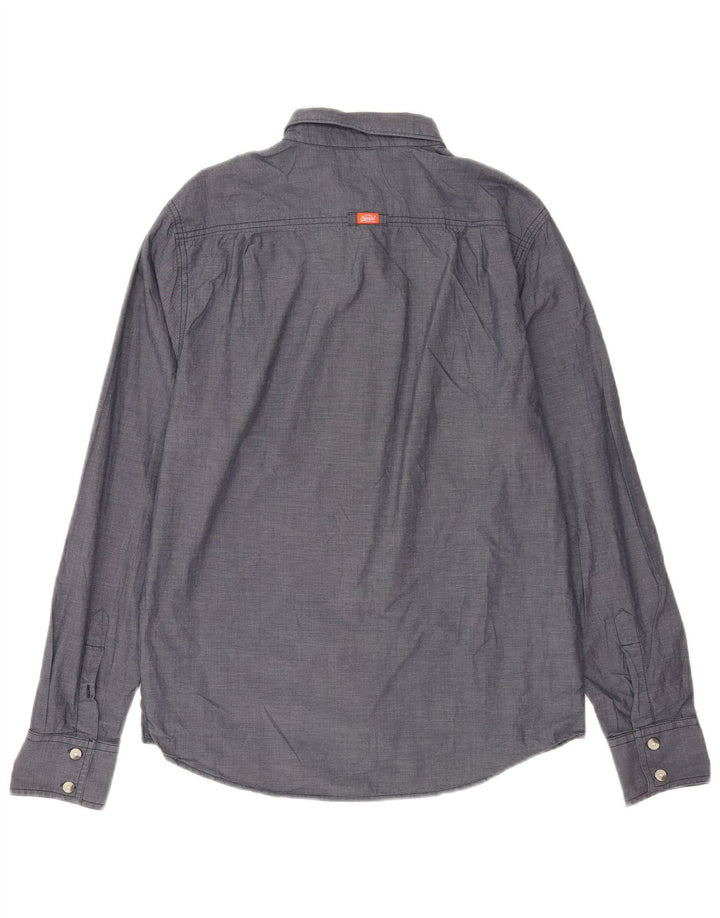 Мужская рубашка Superdry, большая серая, хлопок