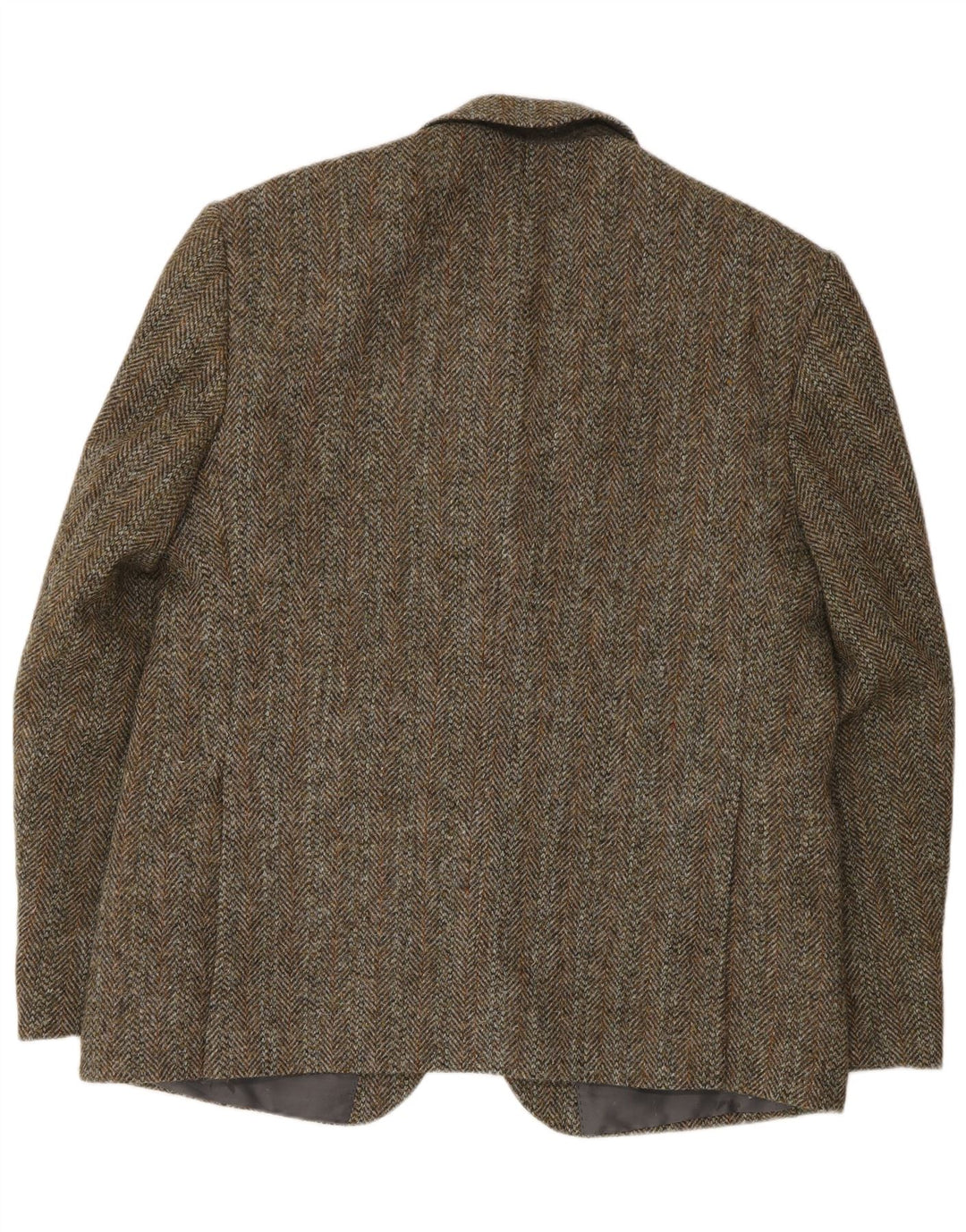 Мужской пиджак HARRIS TWEED на 2 пуговицах, Великобритания, 46, 3XL, зеленый, шерсть с рисунком «елочка»