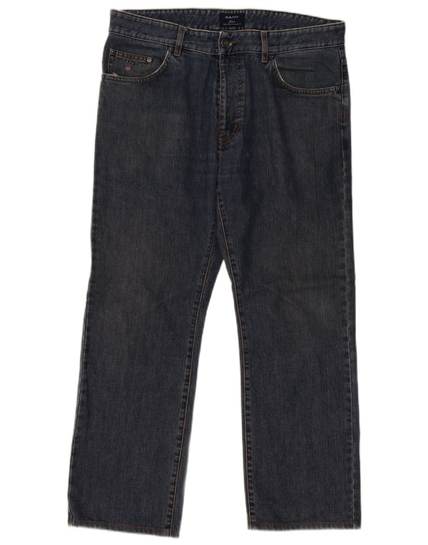 Мужские прямые джинсы GANT стандартного кроя W34 L30, синий хлопок