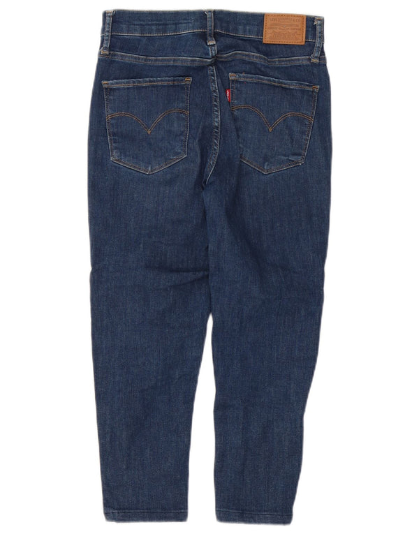Женские джинсы-капри скинни Levi's 720 с высокой посадкой W26 L20, темно-синие, хлопок