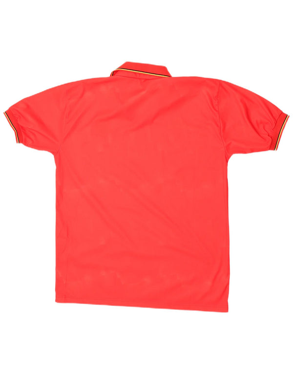 Мужская рубашка Diadora с коротким рукавом, Бельгия, 1992-1994 гг., красная, спортивная