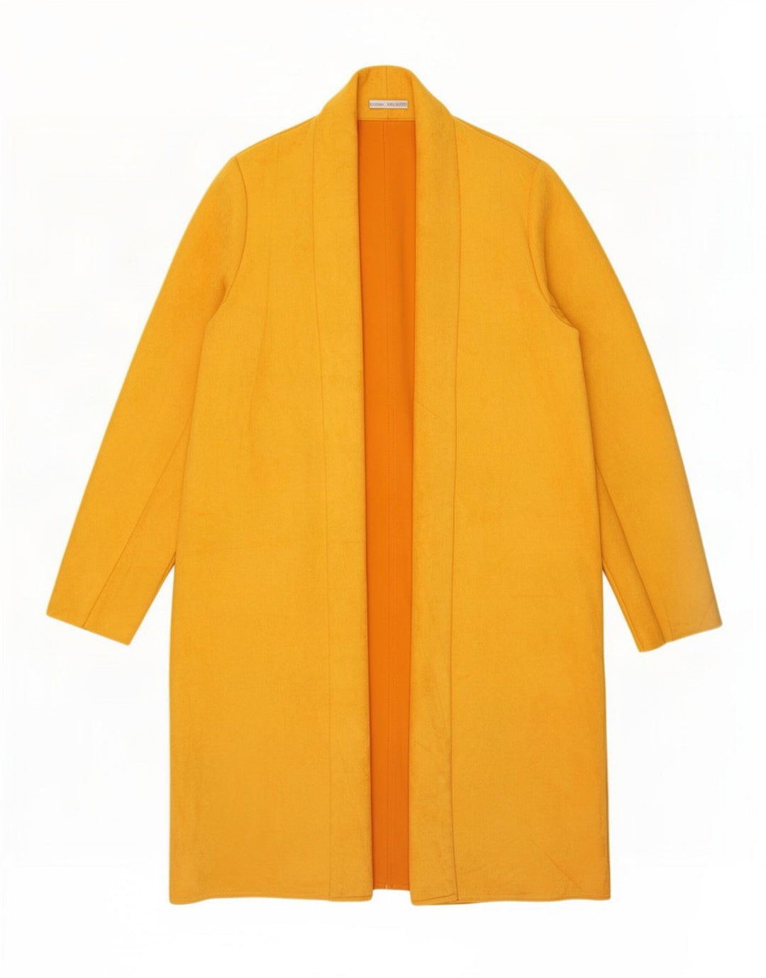 Женское открытое пальто Zara UK 18 XL, желтый полиэстер