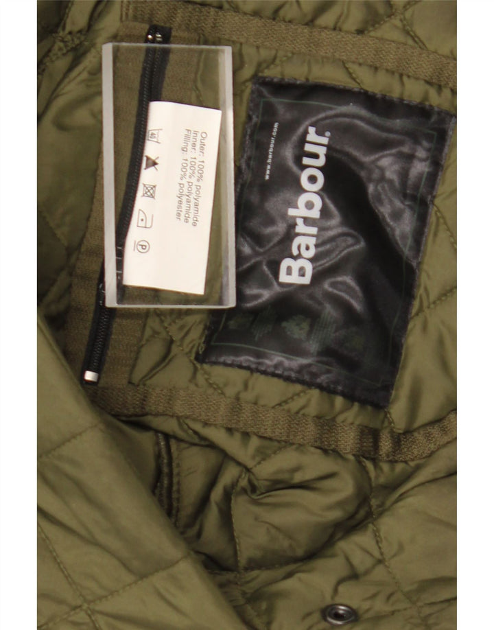 Мужская стеганая куртка Barbour UK 42 XL зеленая полиэстер