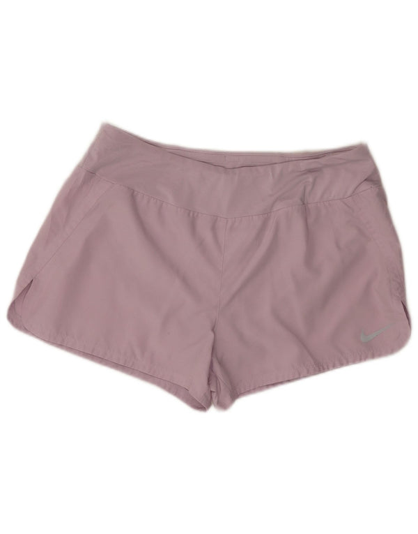 Женские спортивные шорты Nike Dri Fit UK 14, большие фиолетовые, полиэстер