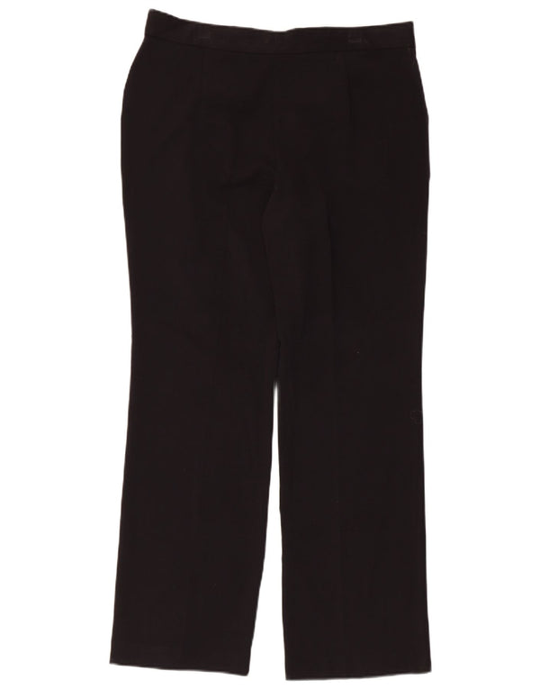 Женские прямые повседневные брюки Marks & Spencer UK 12, средние W32 L28, черные