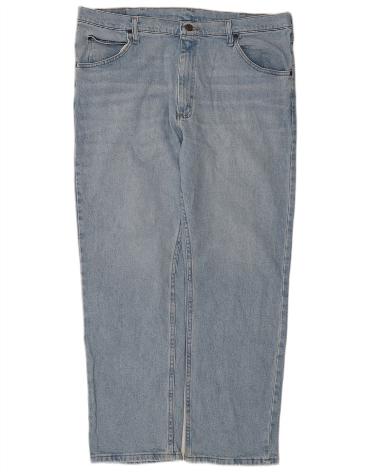 Мужские прямые джинсы Wrangler W38 L30 синие, хлопок