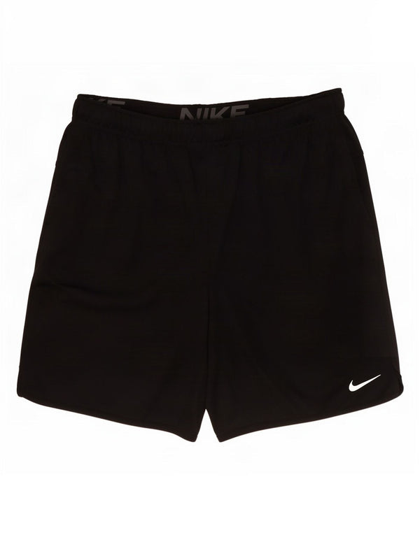 Мужские спортивные шорты Nike Dri Fit, большие черные, полиэстер