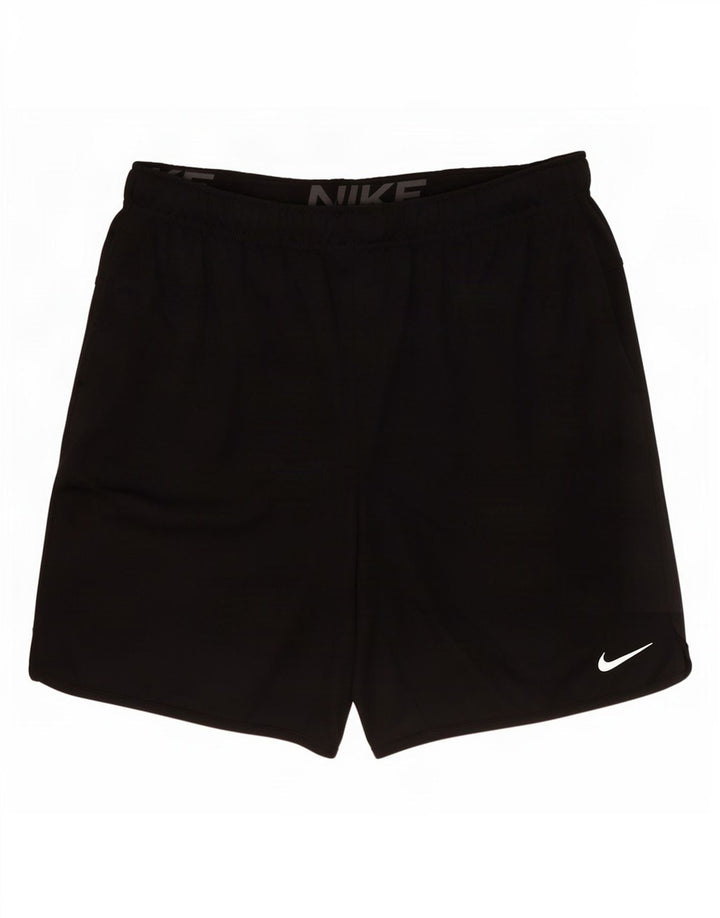 Мужские спортивные шорты Nike Dri Fit, большие черные, полиэстер