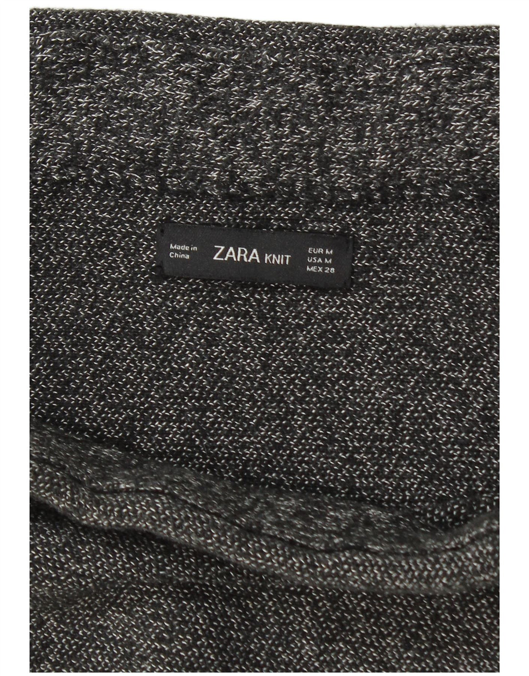 Женская трикотажная юбка-карандаш Zara Medium W28 Серая в крапинку