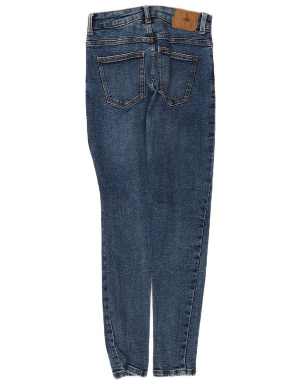 Женские джинсы скинни Zara EU 34 2XS W24 L28, синий хлопок