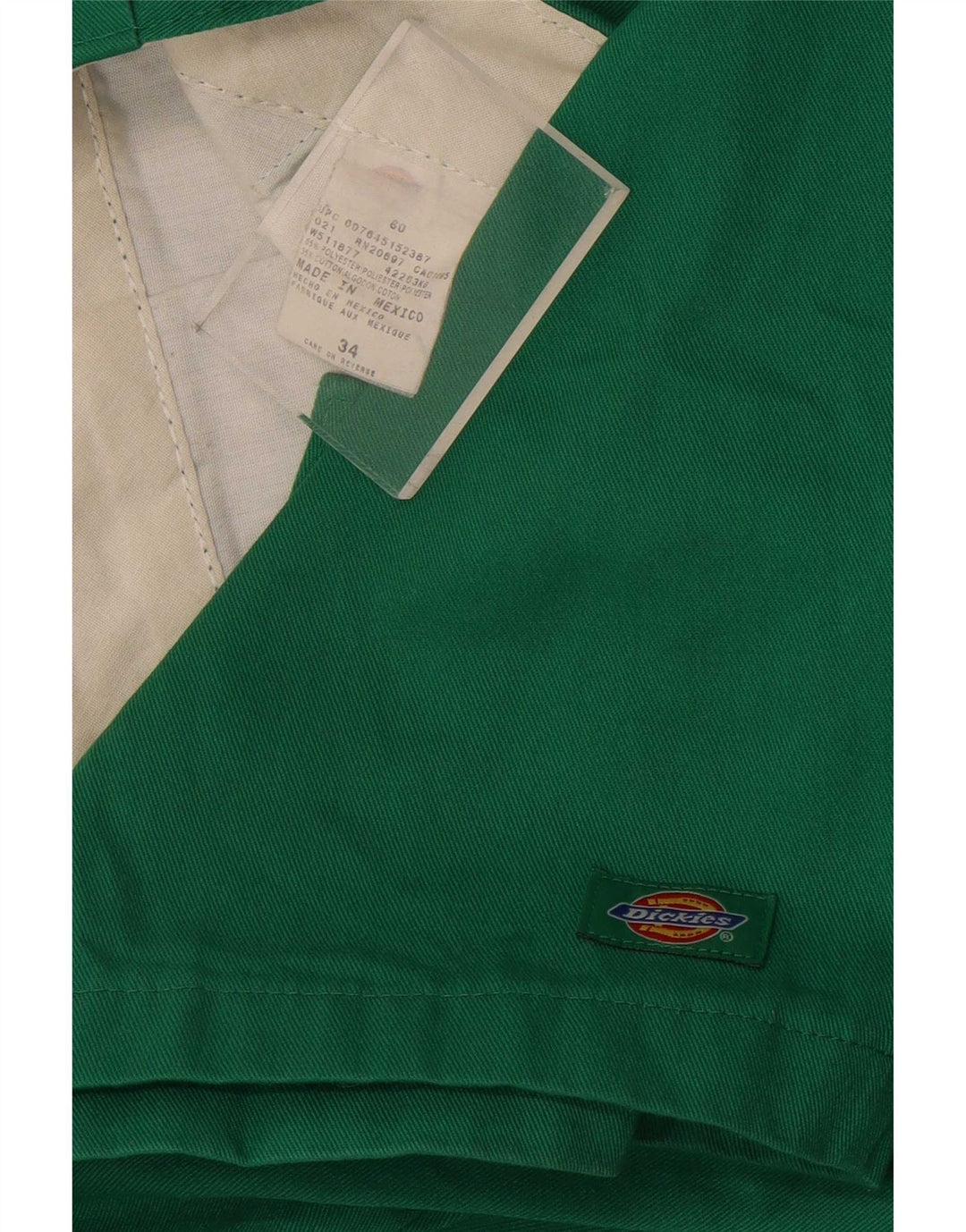 Мужские шорты-бермуды Dickies W34, большие зеленые из полиэстера