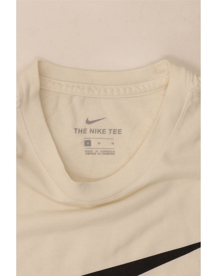 Мужская футболка с рисунком Nike, средний белый хлопок, белый цвет