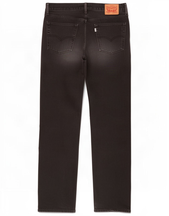 Мужские прямые джинсы Levi's 514 W36 L32, черный хлопок