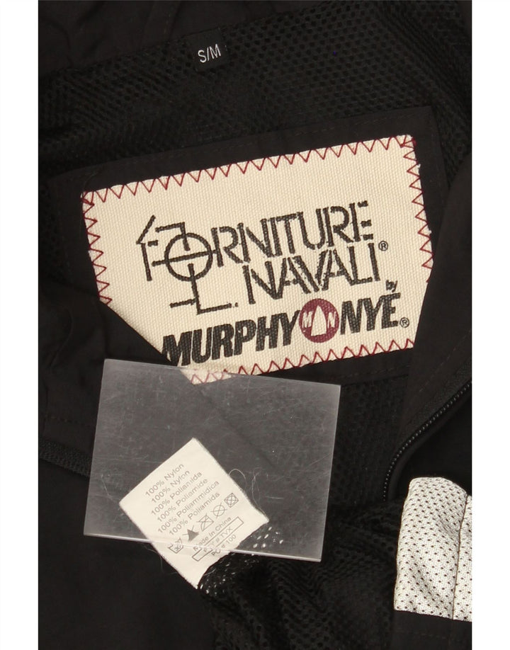 Мужская дождевик с рисунком MURPHY & NYE, Великобритания 36, маленький черный нейлон с цветными блоками