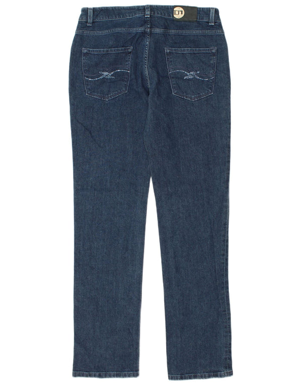 TRUSSARDI Женские прямые джинсы W31 L33 Темно-синий хлопок