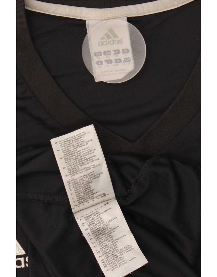 Мужская футболка Adidas Top XL черная из полиэстера