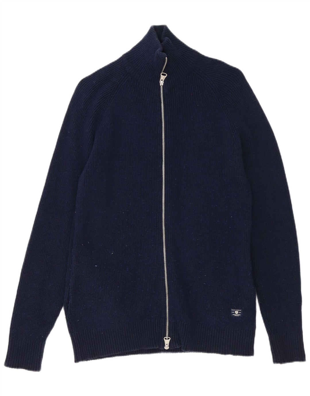 Мужской кардиган Jack & Jones, средний темно-синий хлопковый свитер