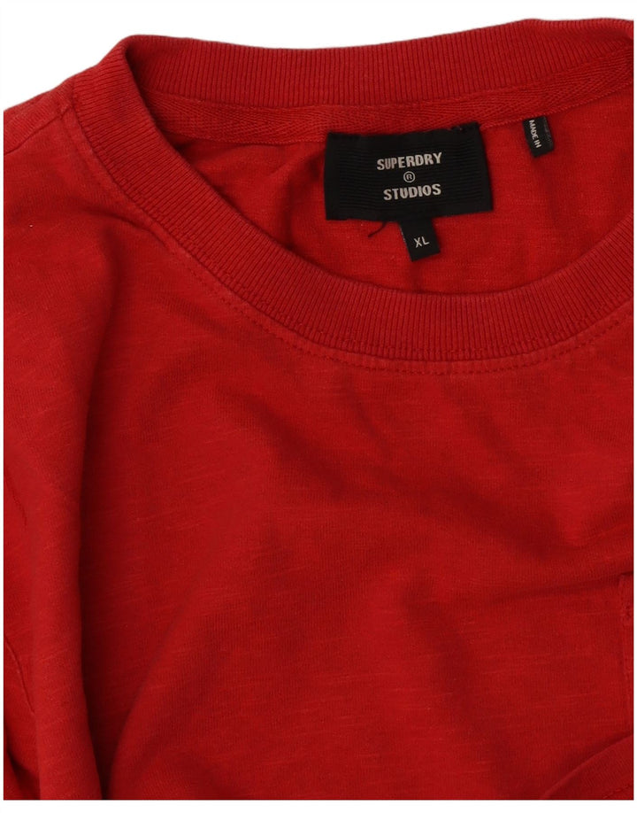 Мужская футболка обычного кроя Superdry XL, красная