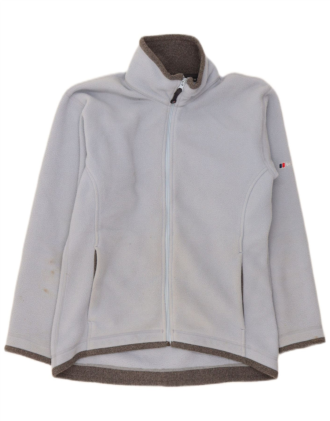 Женская флисовая куртка оверсайз Berghaus UK 10, маленькая, синяя, с цветными блоками
