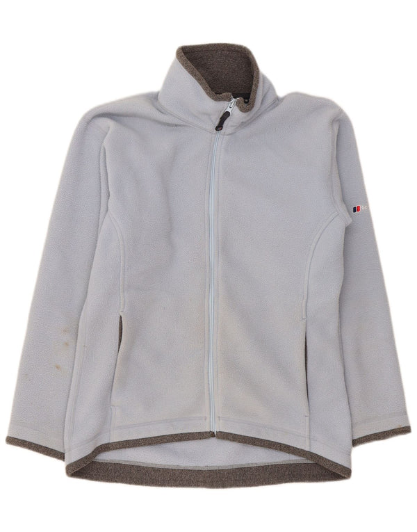 Женская флисовая куртка оверсайз Berghaus UK 10, маленькая, синяя, с цветными блоками