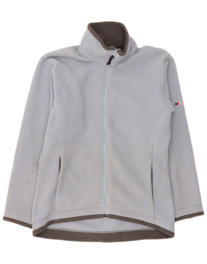Женская флисовая куртка оверсайз Berghaus UK 10, маленькая, синяя, с цветными блоками