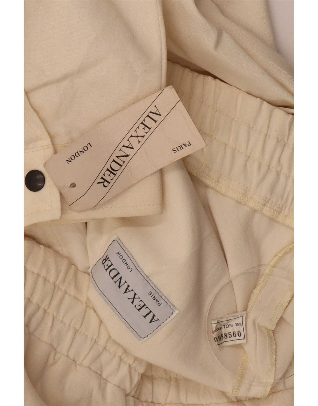 Мужской бомбер Alexander IT 54 2XL Off White Cotton