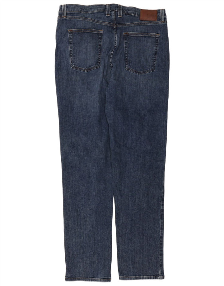 Мужские узкие джинсы L.L.BEAN W38 L34 синие, хлопок