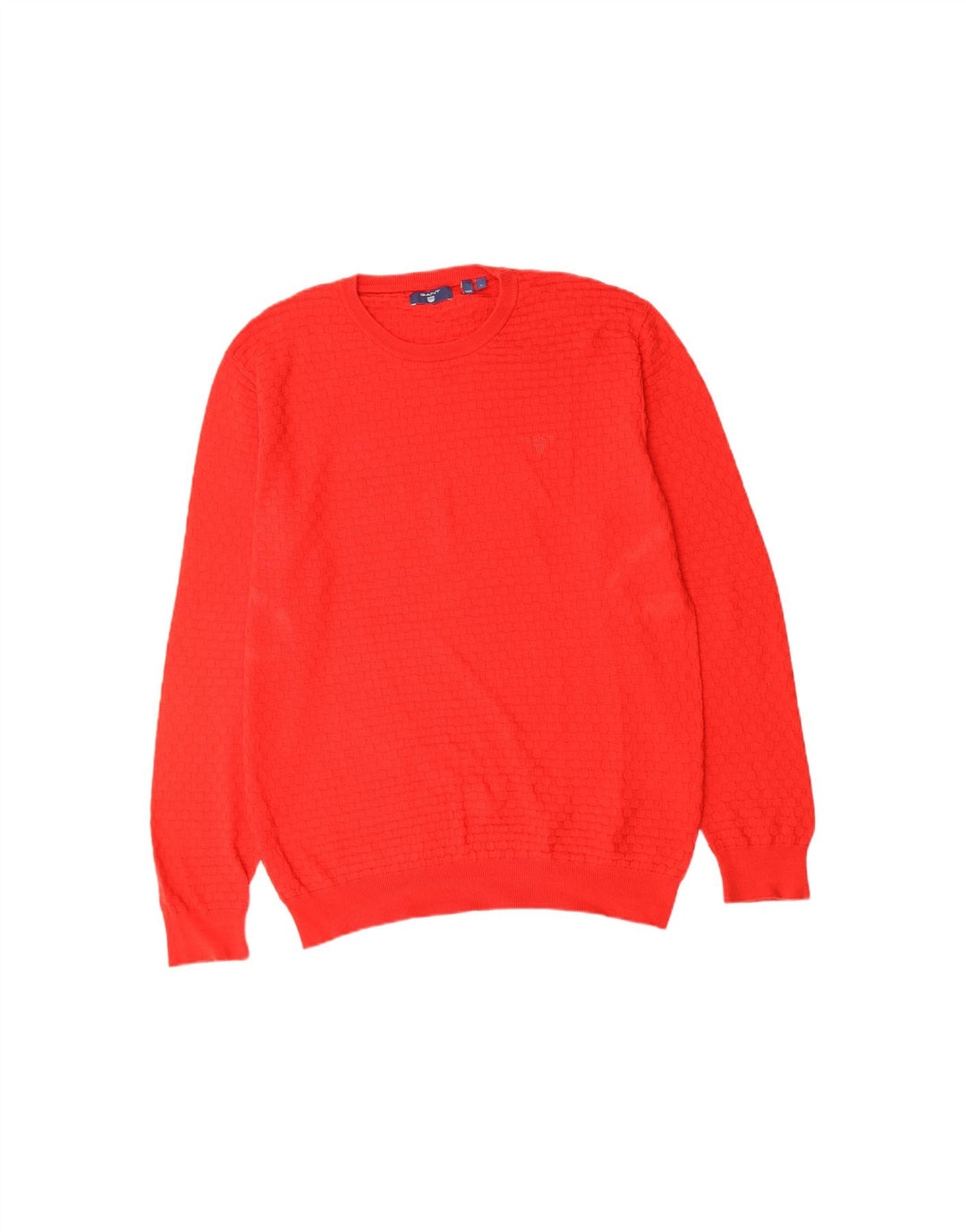 GANT Mens Crew Neck Jumper Sweater Large Red Cotton