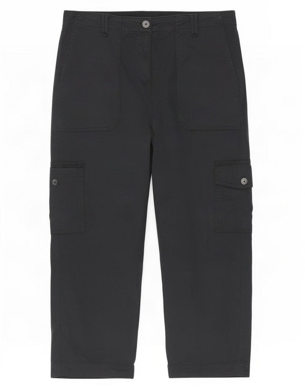 Женские брюки-капри Marks & Spencer UK 12 Medium W30 L22 черные