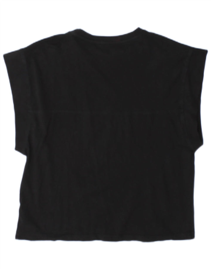 Женская футболка Zara Top UK 14 Medium Black