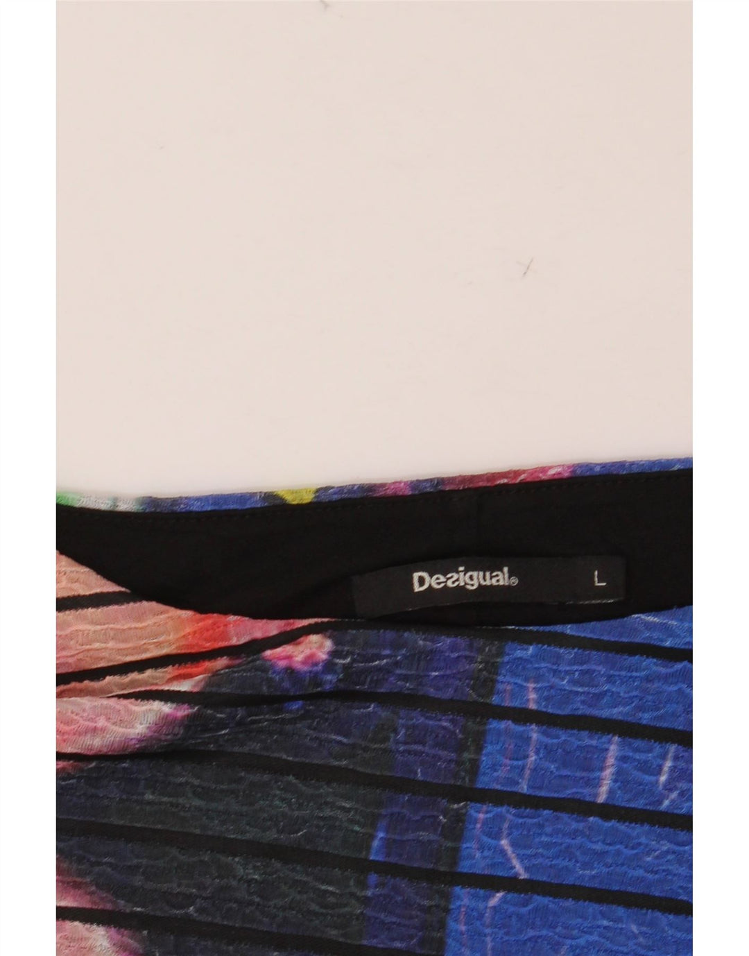 Женское платье-трапеция DESIGUAL UK 10, маленькое разноцветное геометрическое платье