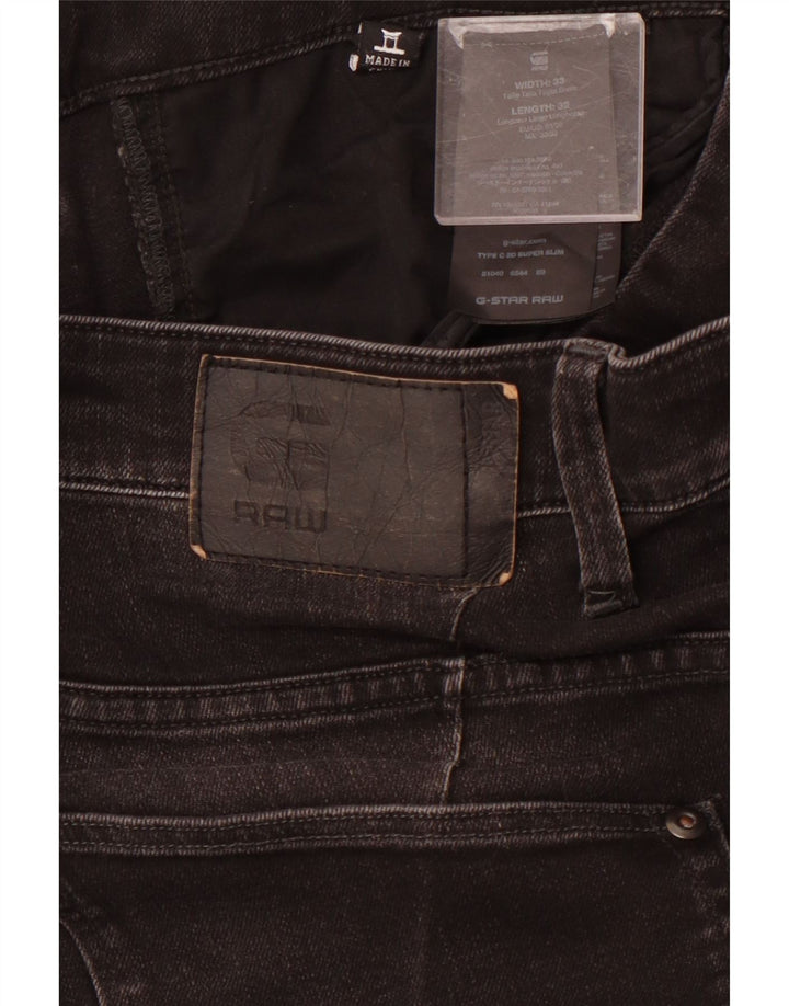 Женские узкие джинсы G-STAR W33 L28, черный хлопок