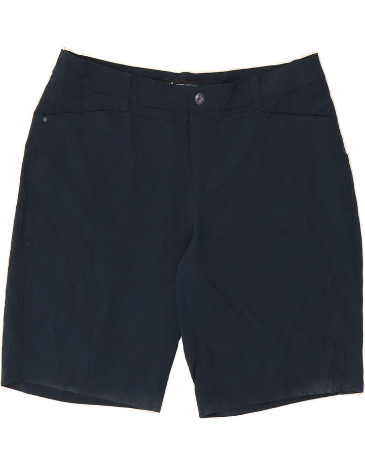 LEE Womens Casual Shorts US 12 Large W34  Navy Blue Polyester Vintage Lee and Second-Hand Lee from Messina Hembry 